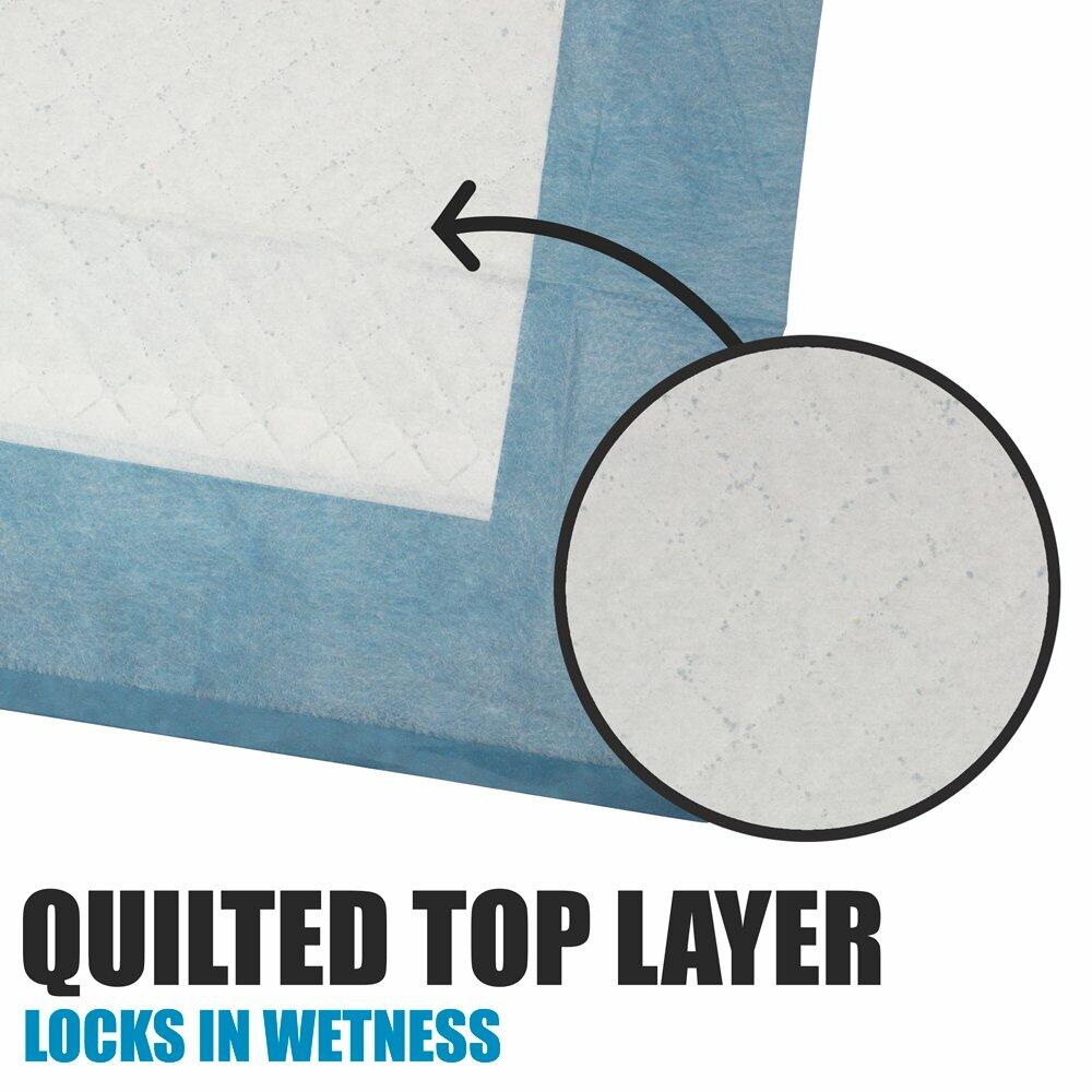 BV Puppy Pads Leak-Proof 100 Count 22x22 Absorbent Odor Control 6-Layer