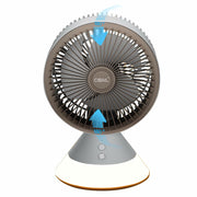CIBAIL 10" Small Desk Fan USB-C Rechargeable 3 Speed 360° Tilt White