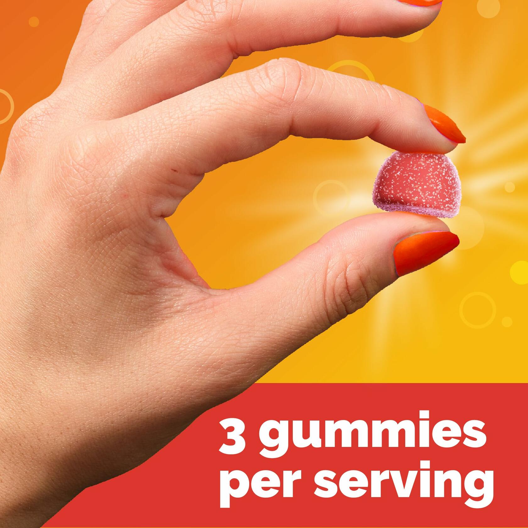 Emergen-C Vitamin C Gummies 750mg Immune Support Strawberry Lemon Blueberry 45ct