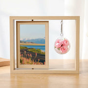 Beydodo 4x6 MDF Double-Sided Floating Photo Frame Tabletop Vertical 1 Pack