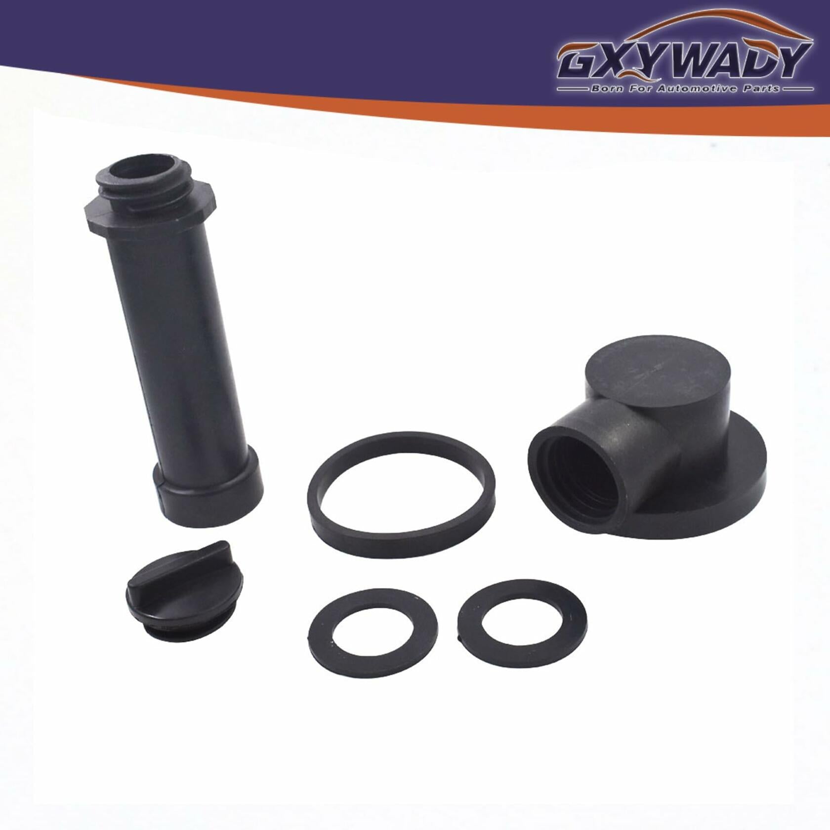 GXYWADY Black Engine Oil Filler Tube Kit Replacement for Cummins 6BT