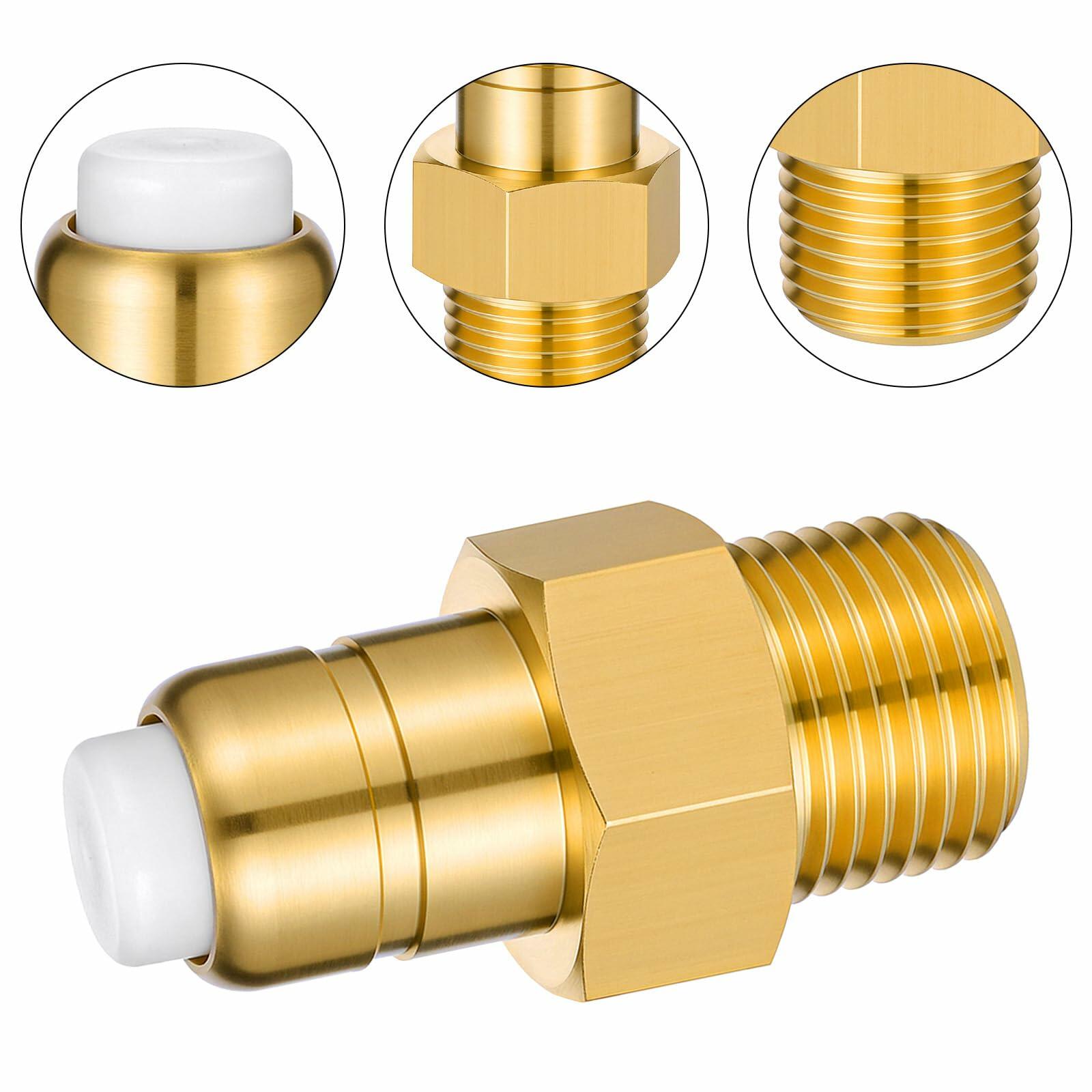 Bruislard 3/8" NPT Thermal Relief Valve Brass Pressure Washer Pump Gold 8 GPM