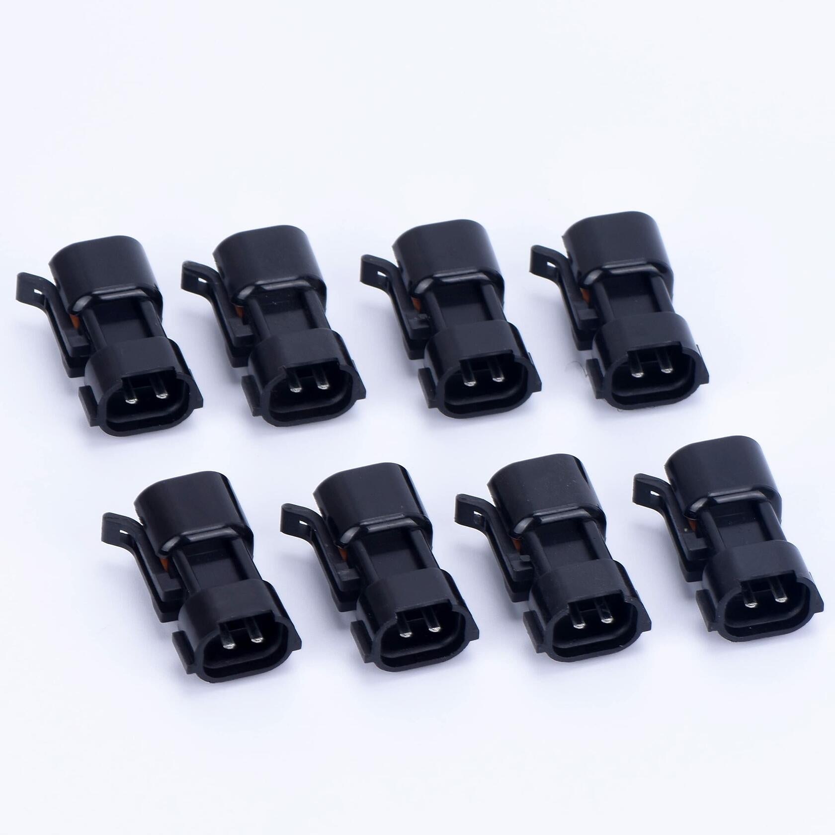 DECKBU 8pcs Fuel Injector Adapter Connector Kit EV1  USCAR EV6 EV14 LS1 LS2 LS3