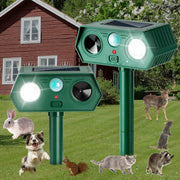 SAILHOME 2Pack 2026 Ultrasonic Animal Repellent Solar Motion LED Green