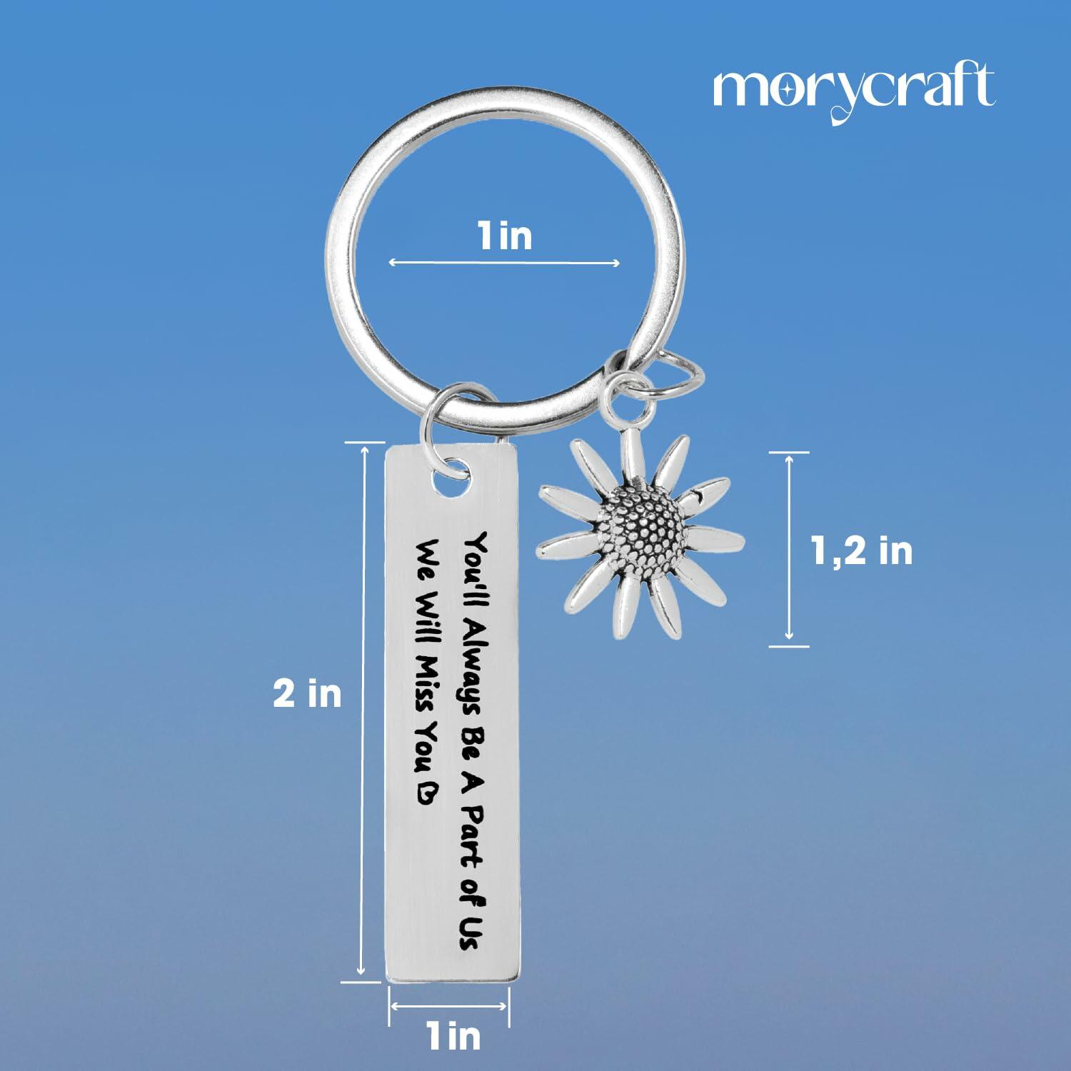 Morycraft Retirement Keychain Gifts For Women 2024 Farewell Keepsake