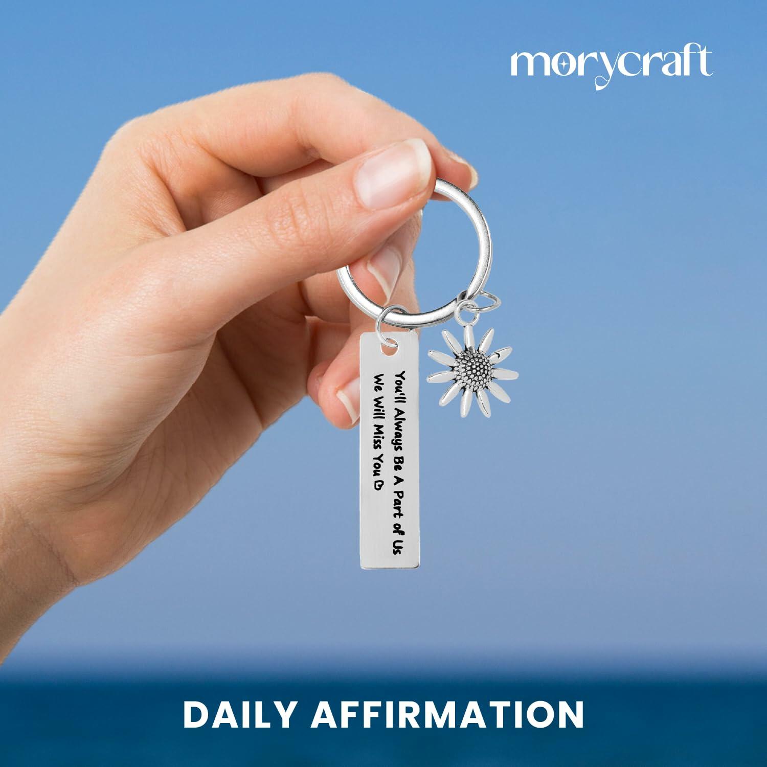 Morycraft Retirement Keychain Gifts For Women 2024 Farewell Keepsake