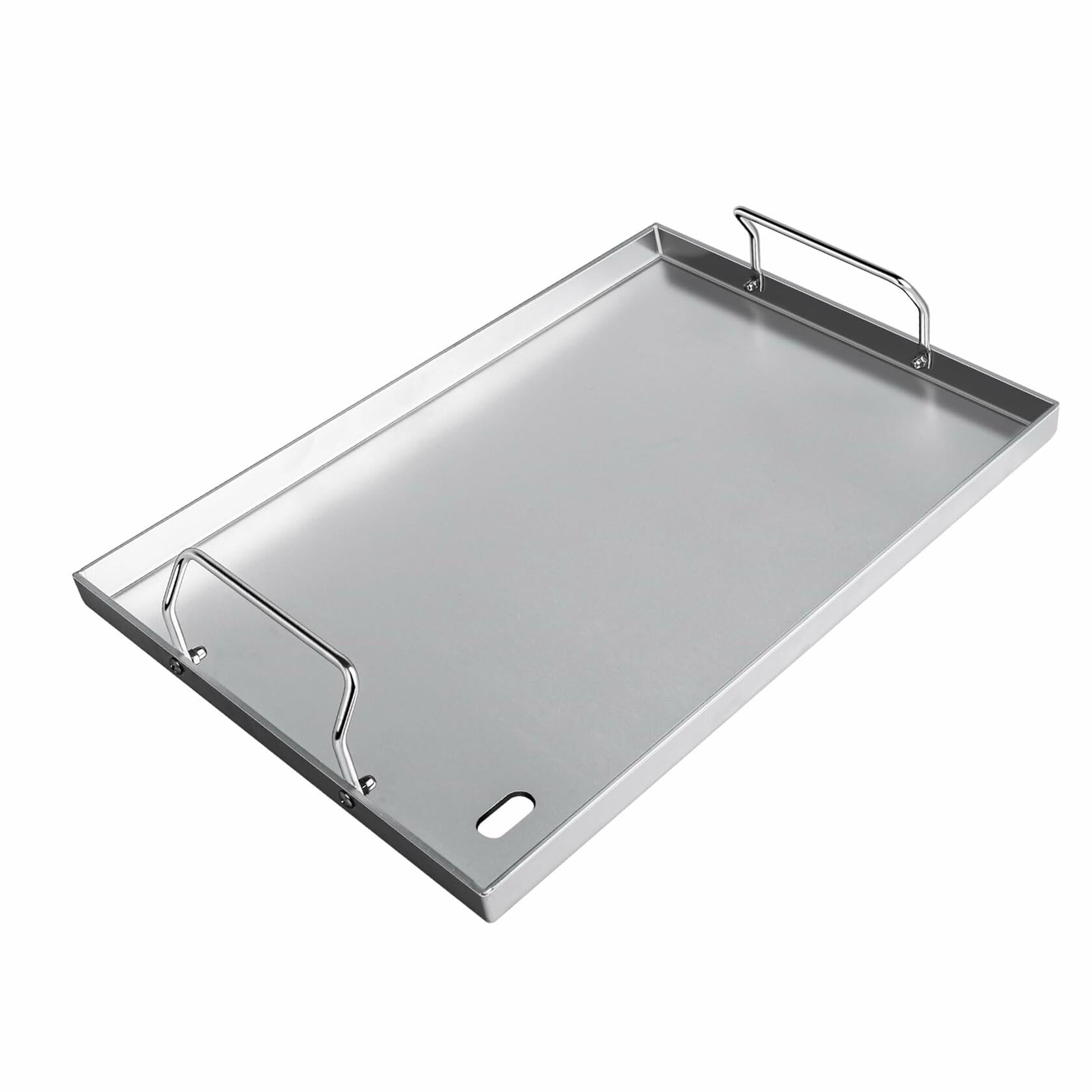 CANDANA Stainless Steel Grill Plate Griddle 17x13in Silver Outdoor BBQ