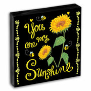 Crizaor You Are My Sunshine Inspirational Acrylic Keychain Black
