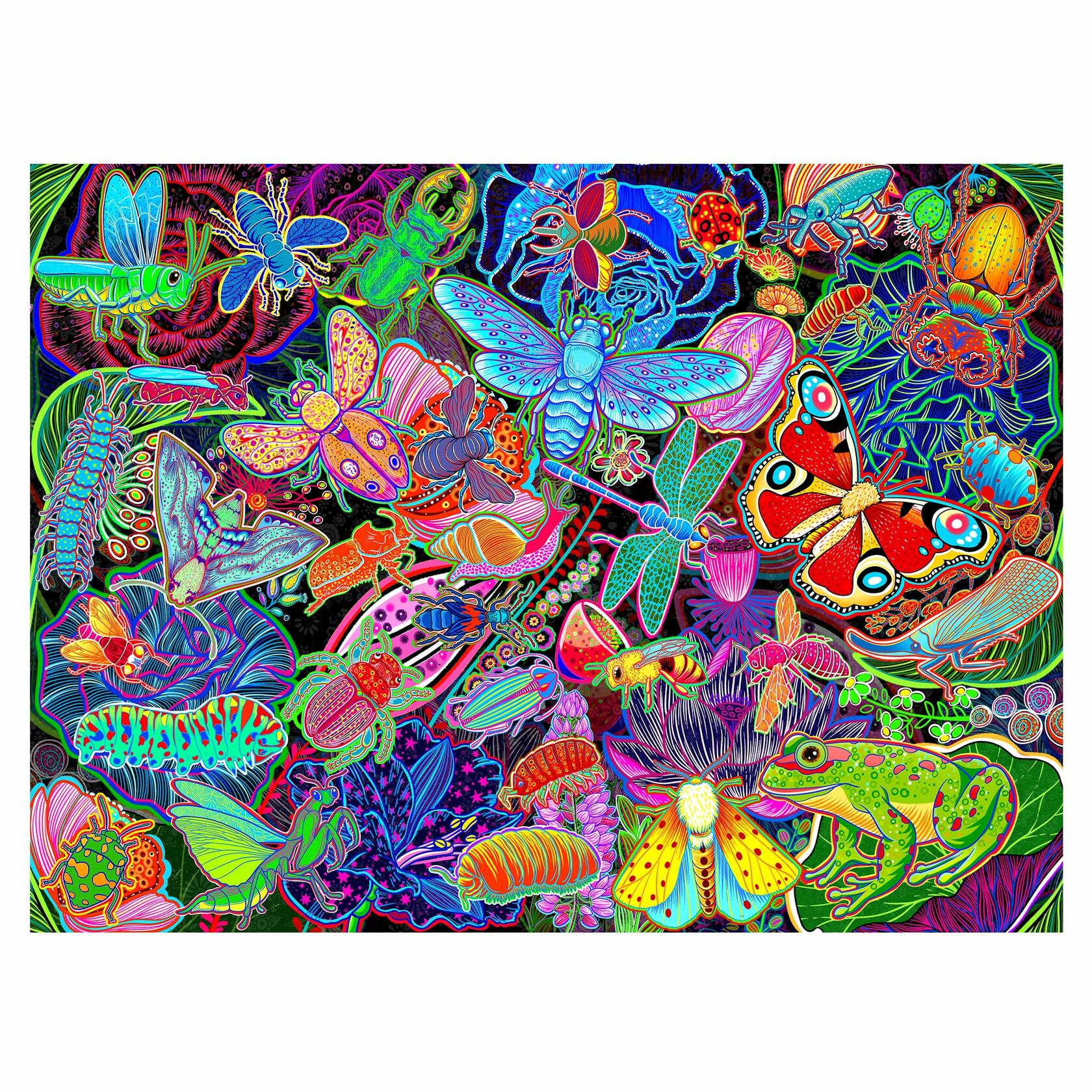 Graphinee 1000pcs Insects Garden Jigsaw Puzzle Colorful Family Game