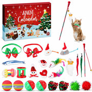 Frerdui Cat Advent Calendar 2025 24 Days Kitten Toys Feather Teaser Red