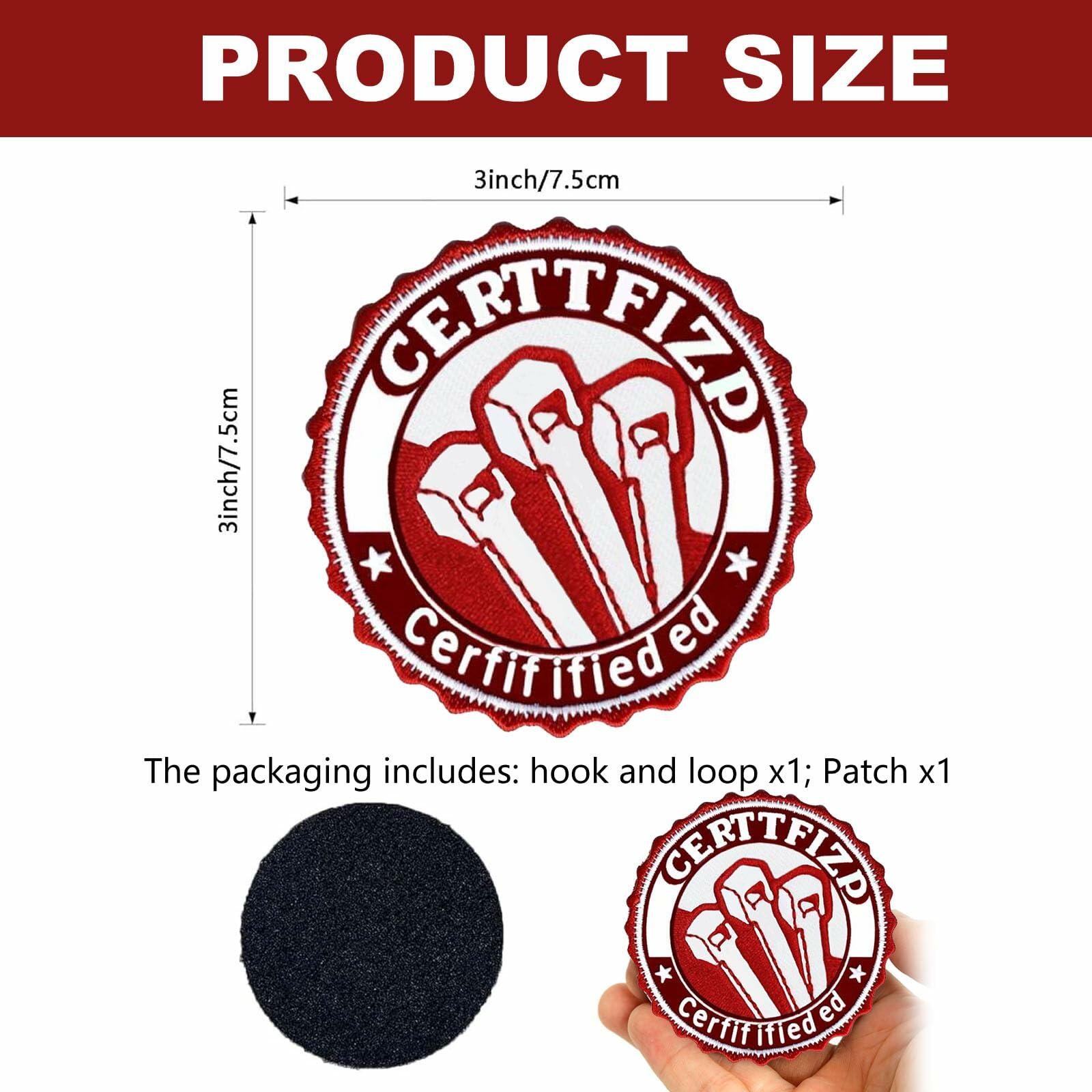 ALYRMEI Zip Tie Certified Embroidered Morale Patch for Backpacks Blue