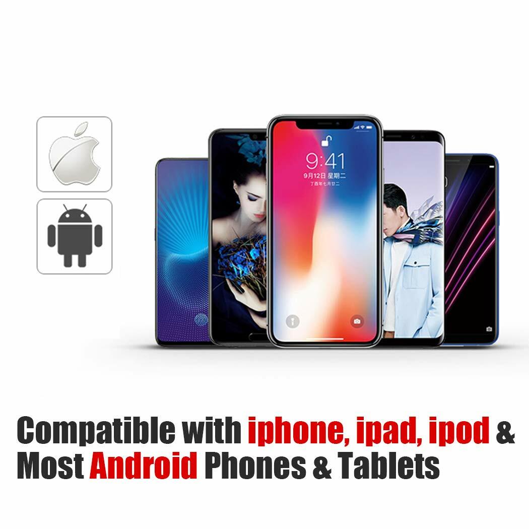 ASHUTB Bluetooth 5.0 Remote Shutter Wireless Selfie Button Blue