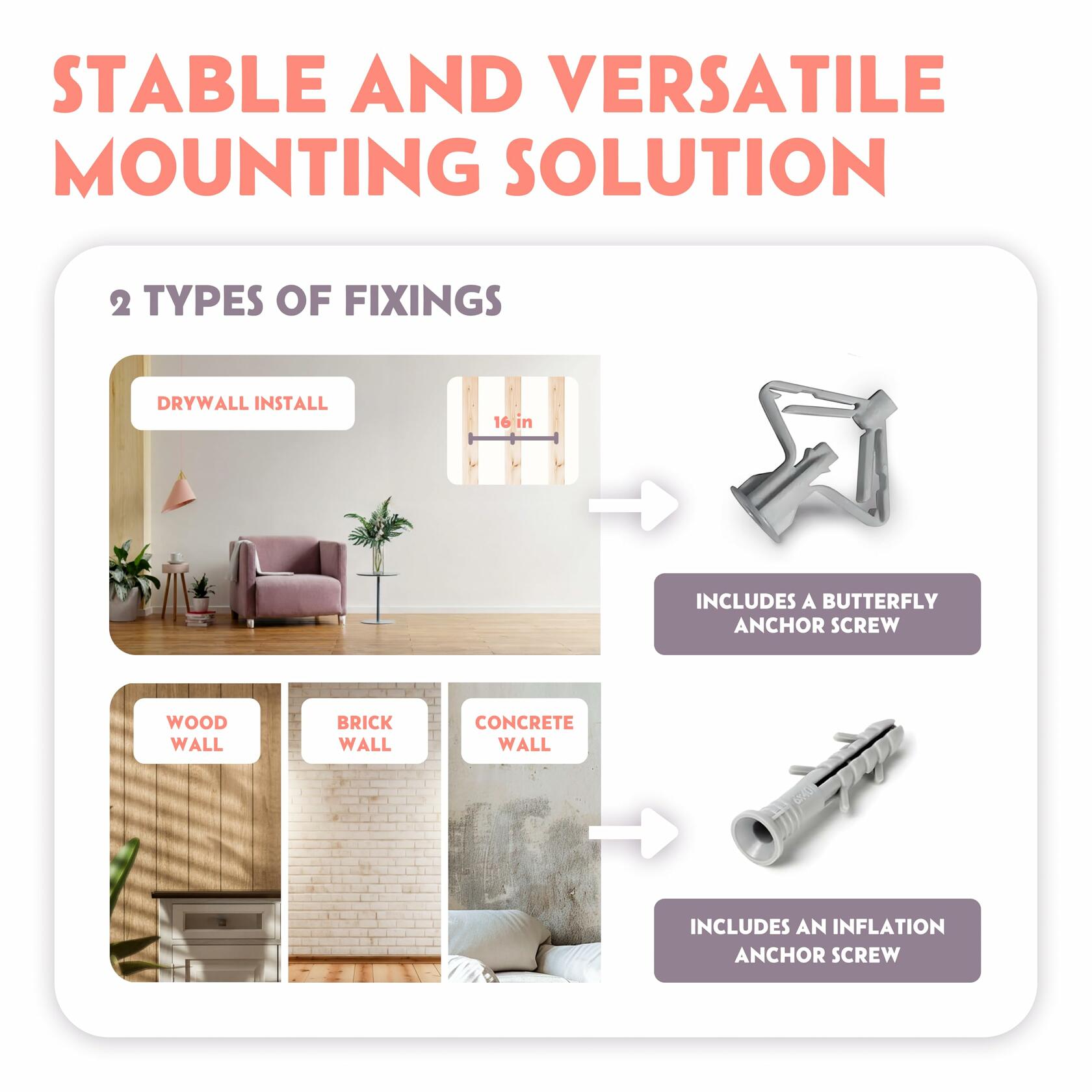IDAE Cat Wall Shelves Set of 3 Solid Wood Natural Climbing Furniture