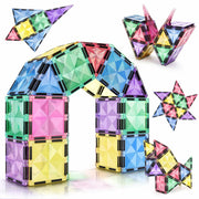 BBMVP Magnetic Building Tiles 120 PCS STEM Educational Toy Multicolor