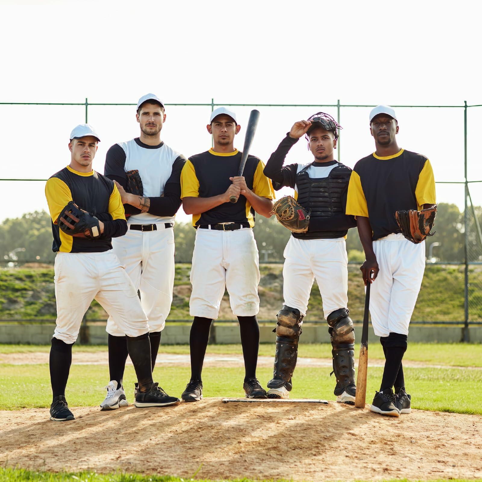 cs runsenisocks Baseball Softball Soccer Socks & Belt Set Red 3pcs+1belt Size L