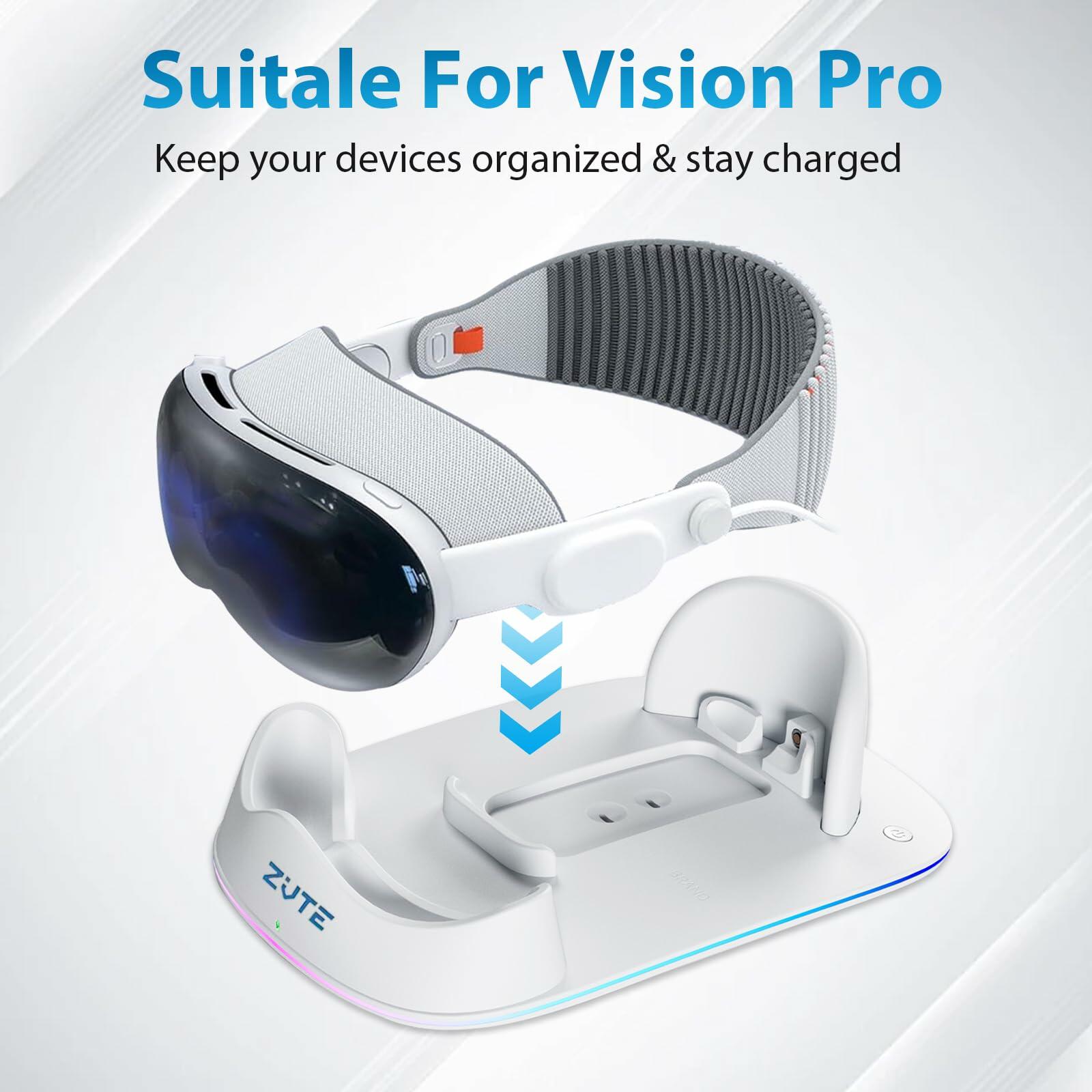 ZVTE Apple Vision Pro Magnetic Charging Dock Stand White Plastic/Metal