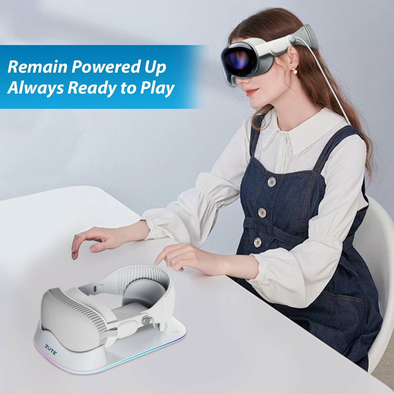 ZVTE Apple Vision Pro Magnetic Charging Dock Stand White Plastic/Metal