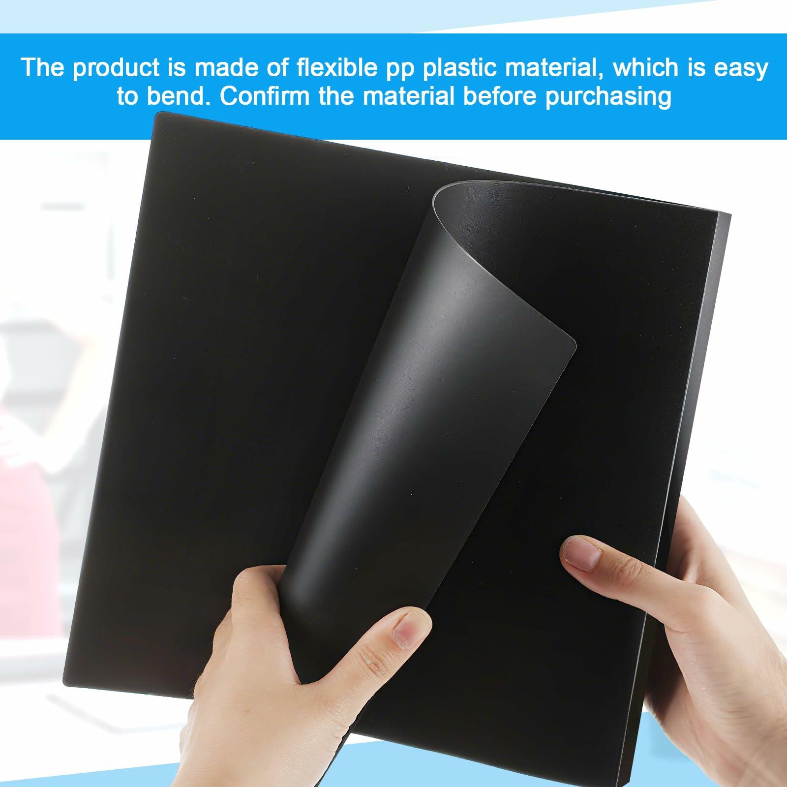 Henoyso 6 Pcs Mini 3 Ring Binders 2 Inch Black Fits 5.5x8.5 Paper