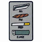 ZEGINs All You Need is Love Embroidered Patch Iron-On Sew-On Badge