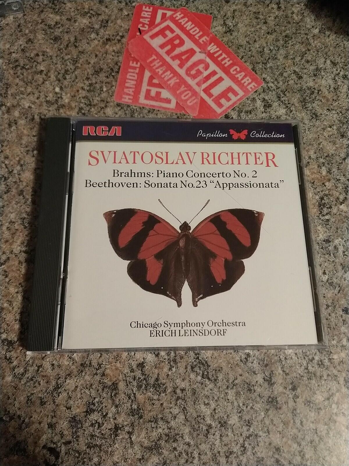 Brahms Piano Concerto No. 2 Beethoven Piano Sonata No. 23 Classical CD