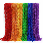 EOBOH LGBTQ Pride Beads Necklace Accessories 100PCS Metallic Colors Bulk