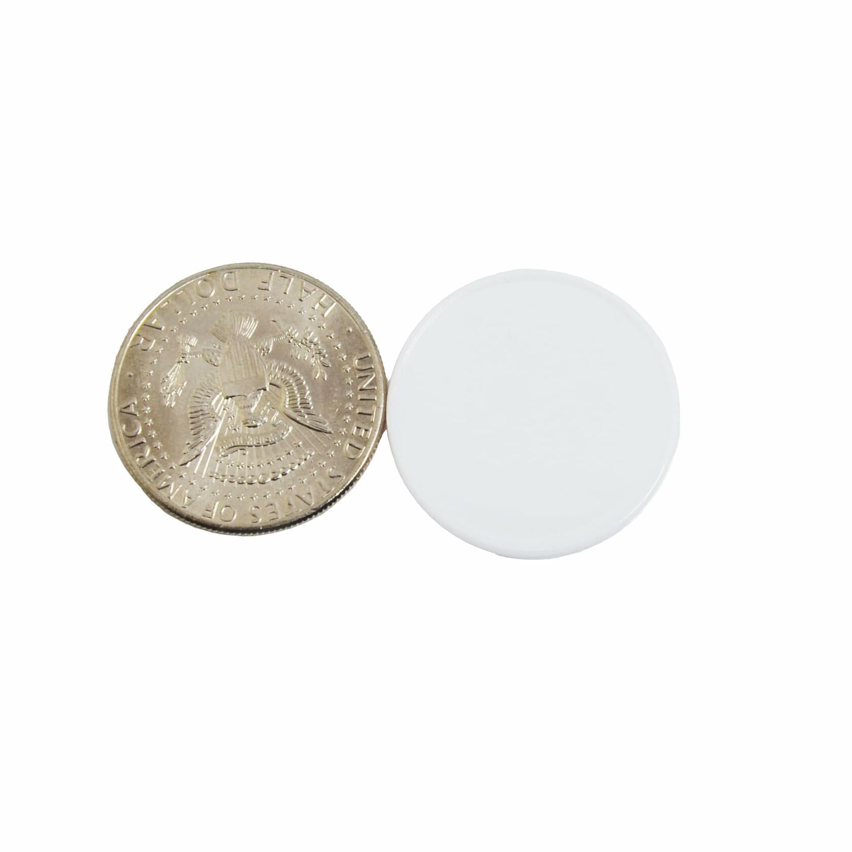 Smartdealspro 100pcs 32mm Opaque Plastic Learning Counters White