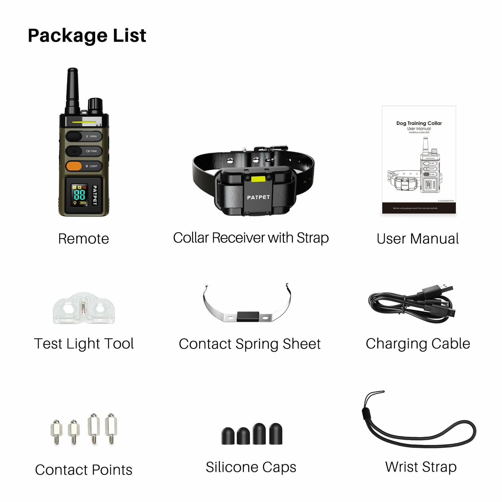 TingLanLeaf Dog Training Collar 5280FT Remote Waterproof Rechargeable