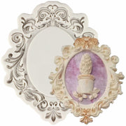 CANYANGMOLD Baroque Photo Frame Silicone Mold Gray 0.39x3.18x2.87in 1 Pc