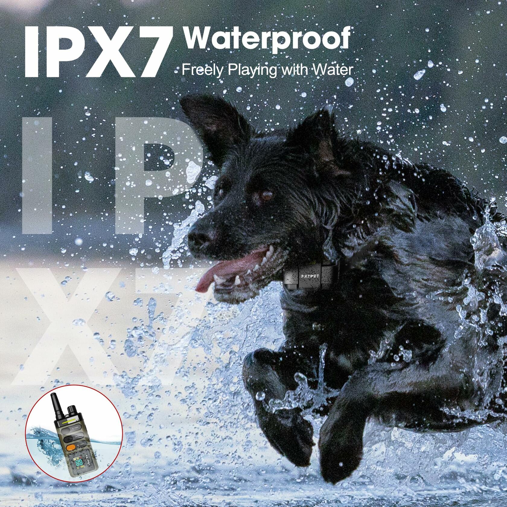 TingLanLeaf Dog Training Collar 5280FT Remote Waterproof Rechargeable