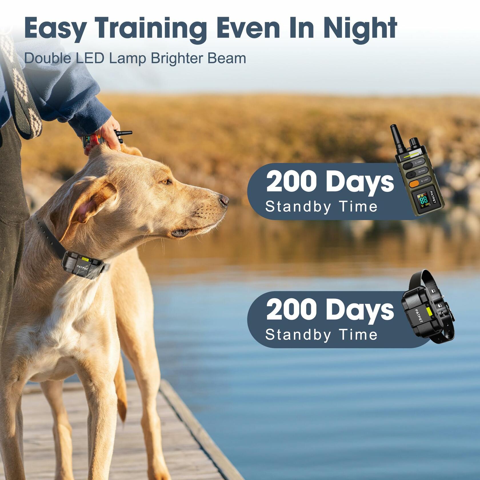 TingLanLeaf Dog Training Collar 5280FT Remote Waterproof Rechargeable