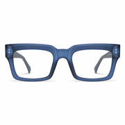 AMOMOMA Retro Square Blue Light Blocking Reading Glasses TR90 1.5 Strength