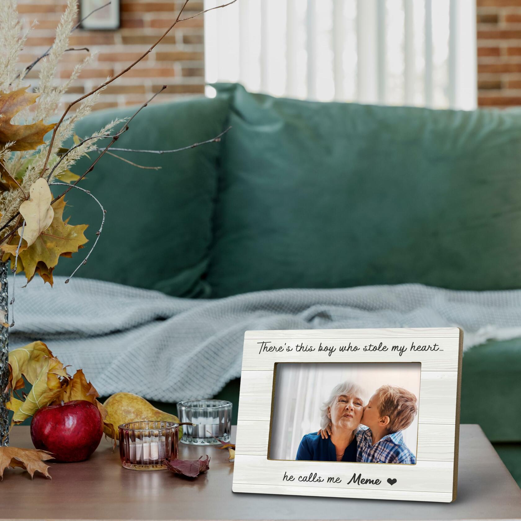 FONDCANYON Meme Grandma Nana Rustic Photo Frame 5x7 Inch