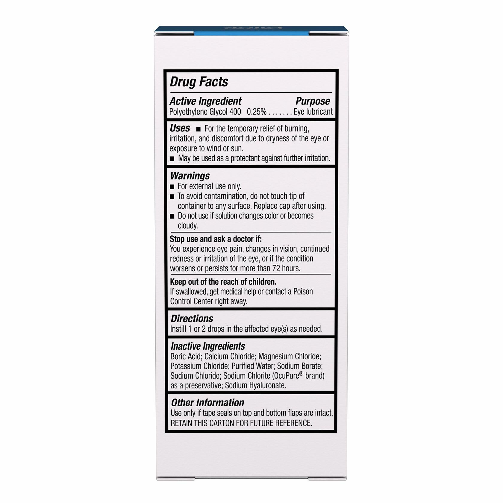 BLINK GelTears Eye Drops for Moderate to Severe Dry Eyes 0.34 Fl Oz