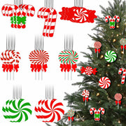 Soaoo Christmas Air Freshener Ornaments Peppermint Scent 24 Pcs Red Green White