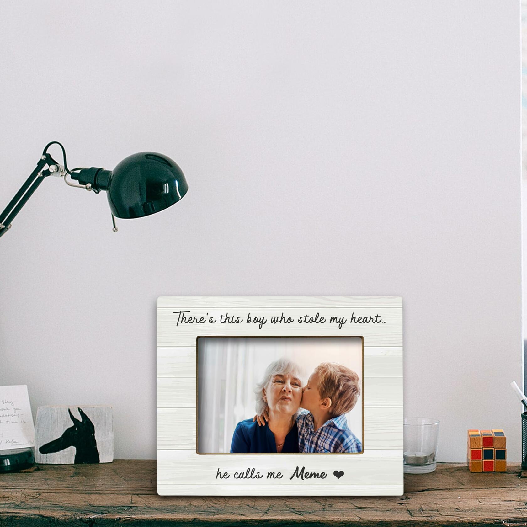 FONDCANYON Meme Grandma Nana Rustic Photo Frame 5x7 Inch