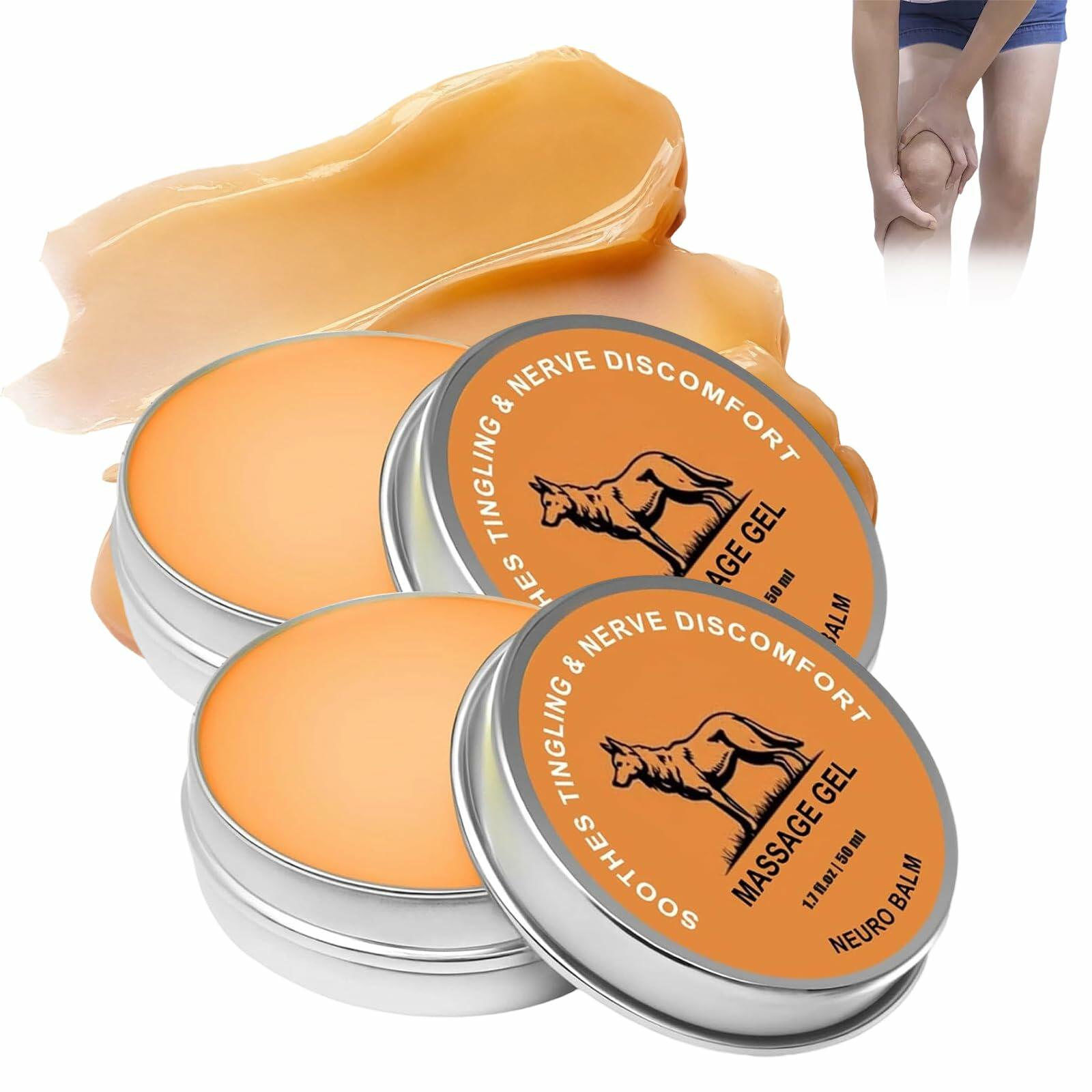 Therawolf Neuro Balm 2Pc Joint & Muscle Care Cream Arnica Oil Menthol Orange