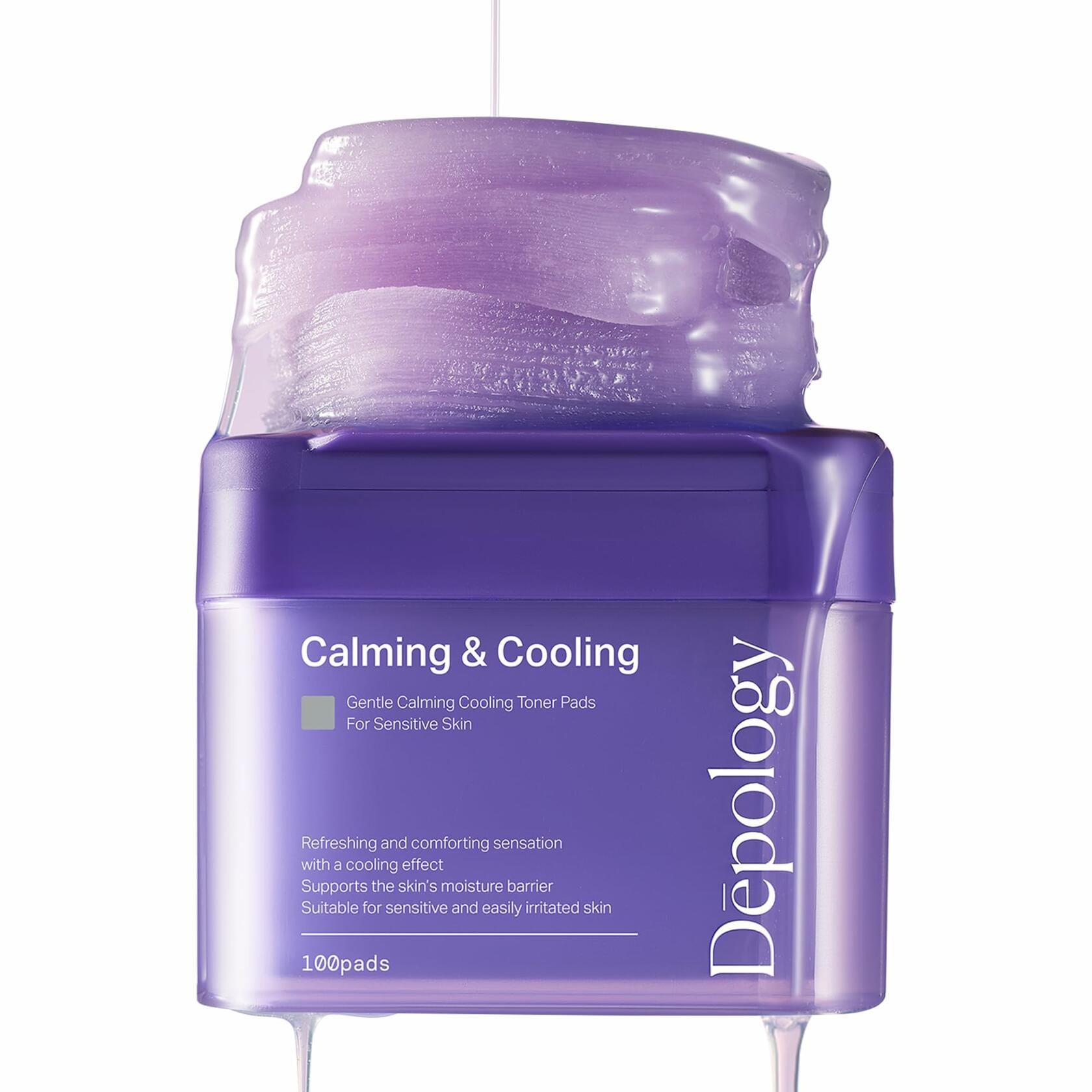 BestBy02/26 depology Blemish & Tone Toner Pads 100 Pads Sensitive Skin