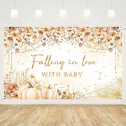 MEHOFOND Wildflower Fall Baby Shower Banner 5.9x3.6ft Autumn Floral Decor