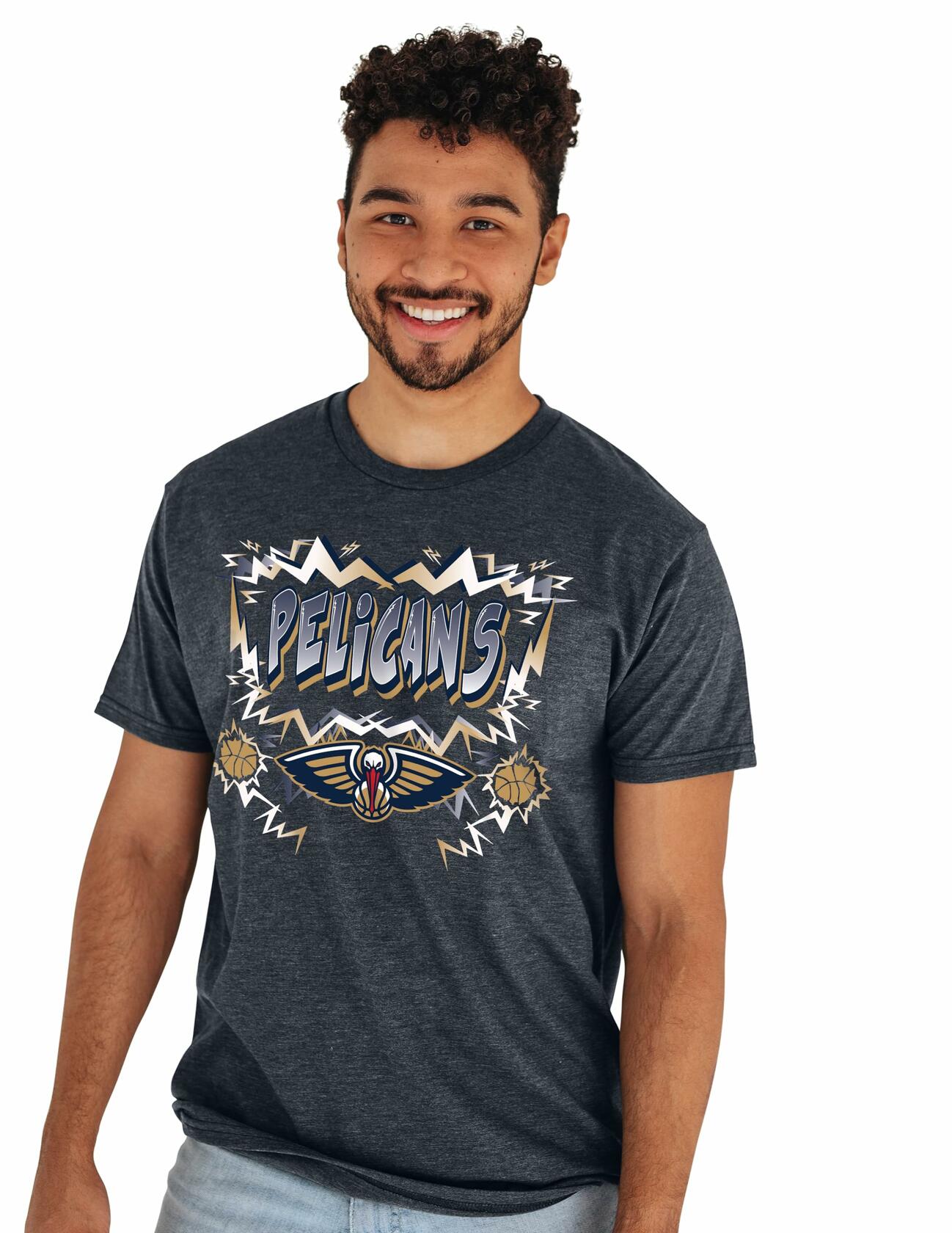 New Orleans Pelicans NBA Officially Licensed Heathered Team Color T-Shirt XXL
