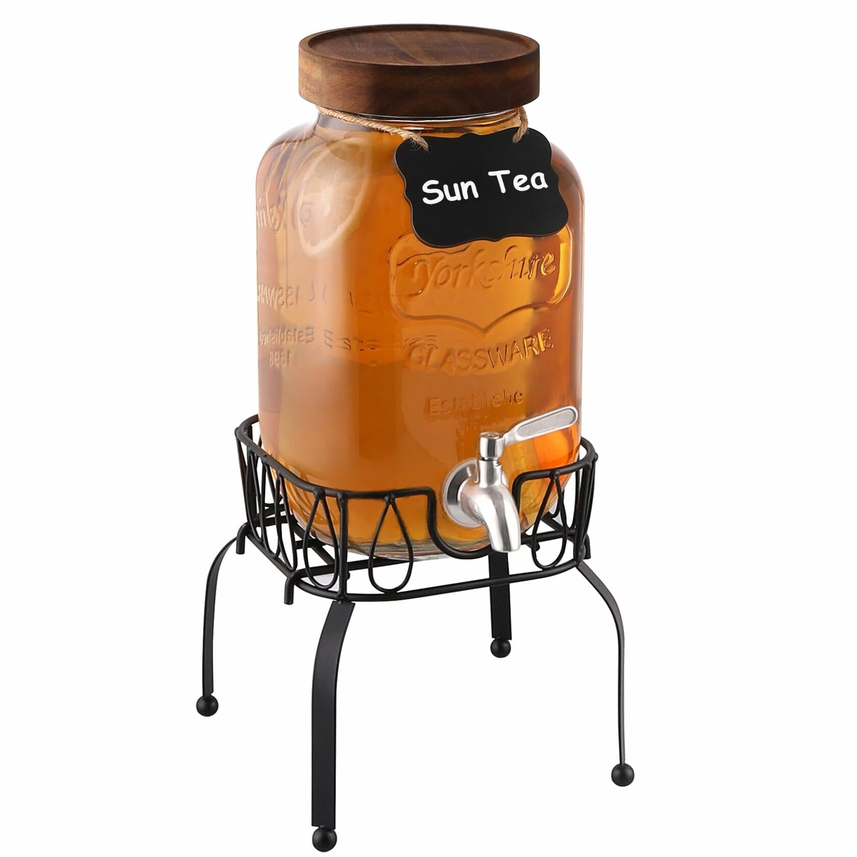 1 Gallon Drink Dispenser with Spigot 18/8 Stainless Steel Airtight Leakproof