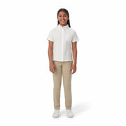 French Toast Girls Short Sleeve Button Down Oxford White Size 4