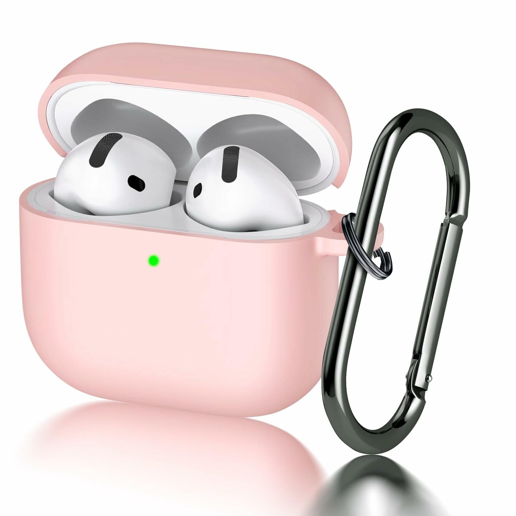 Seltureone AirPods 4 Case Soft Silicone Shockproof Keychain Midnight Blue