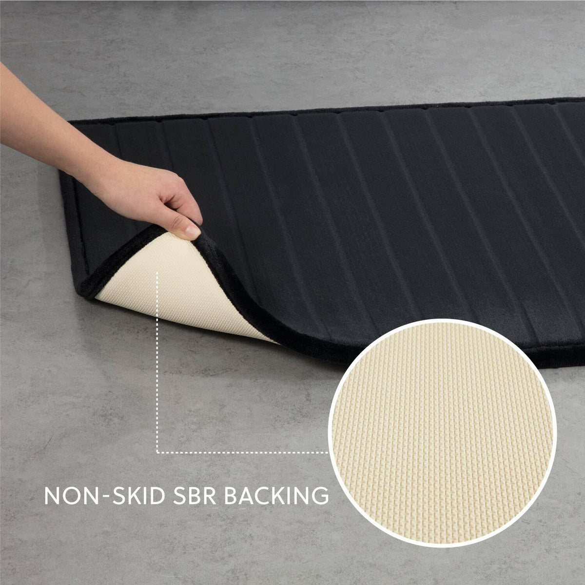 Bedsure Nonslip Memory Foam Bath Mat Set - Absorbent, Super Soft Cozy Microfiber