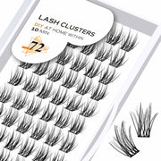 Lash Clusters B03 D Curl 18mm DIY Wispy Volume Eyelash Extensions 72pcs