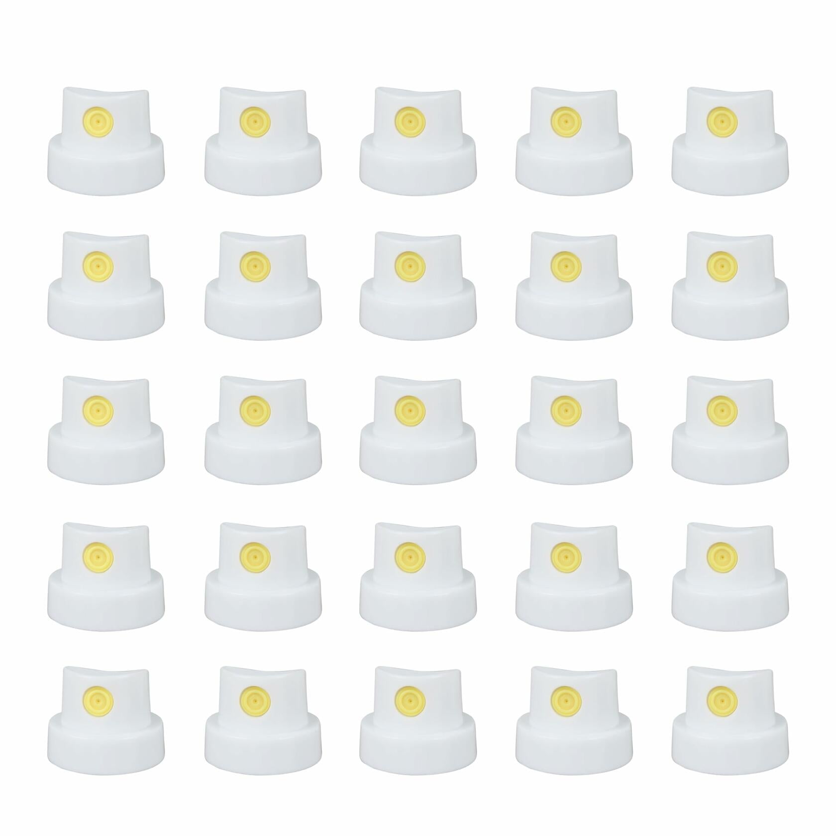 Rawolp Spray Paint Caps Replacement Aerosol Can White 25pcs