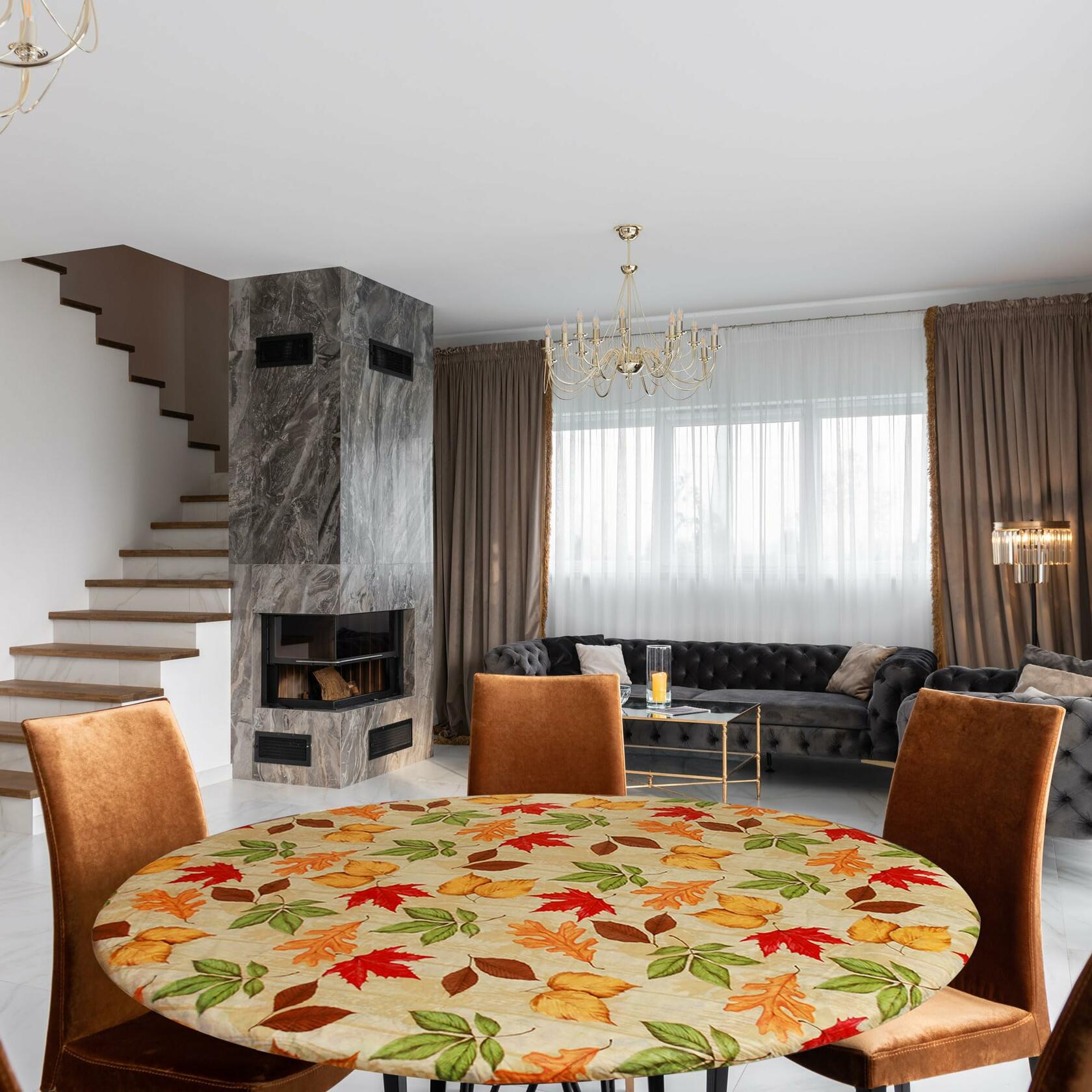 Covers For The Home Deluxe Elastic Edged Vinyl Fitted Table Cover Red Large