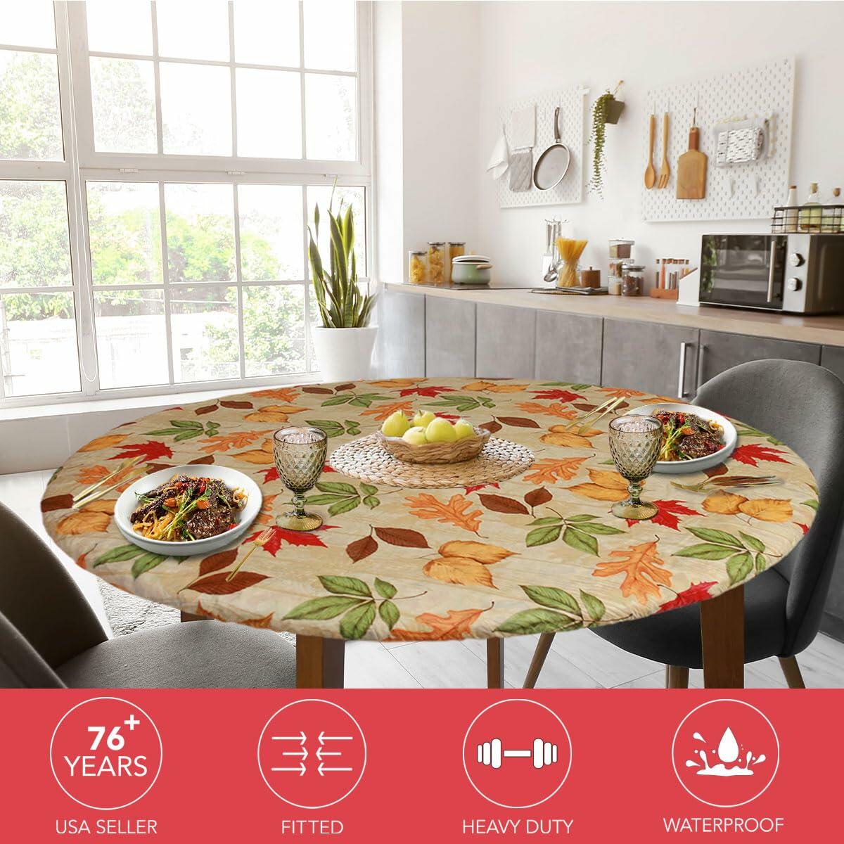 Covers For The Home Deluxe Elastic Edged Vinyl Fitted Table Cover Red Large