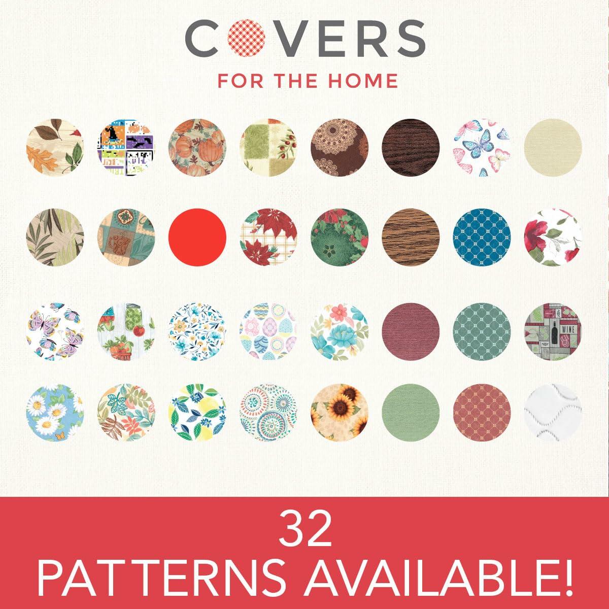 Covers For The Home Deluxe Elastic Edged Vinyl Fitted Table Cover Red Large