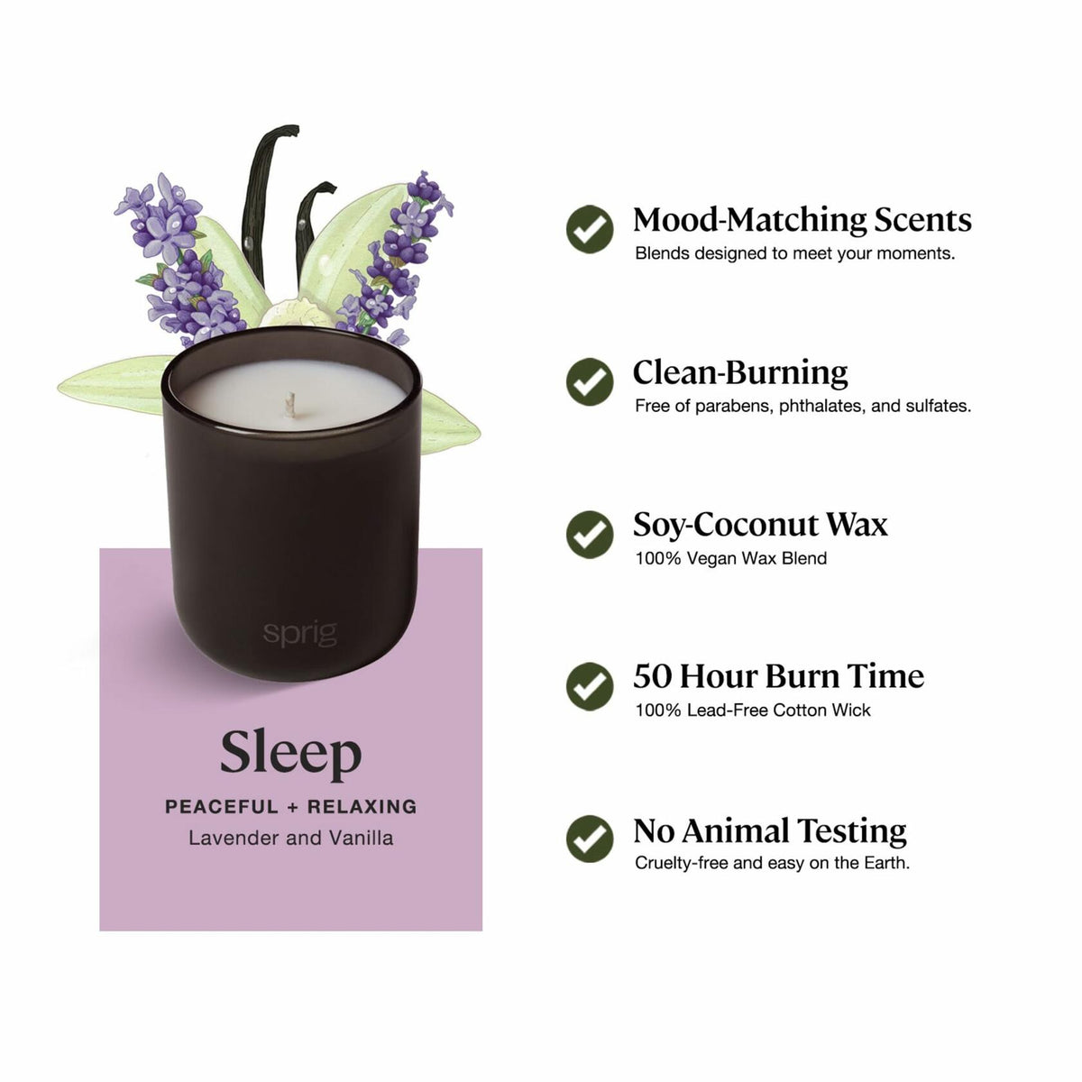 Sprig by Kohler Aromatherapy Candle - 4 Pack (Shield, Breathe, Recharge, Sleep)