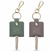 KARENSKEYS Leather Car Key Cover Sleeve 2pcs Key Loop Replacement
